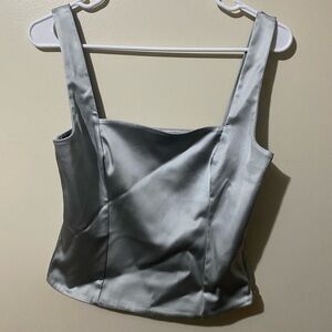 NWT Abercrombie & Fitch Silver tank top medium